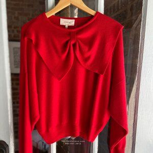 Cashmere Flat Bow Sweater